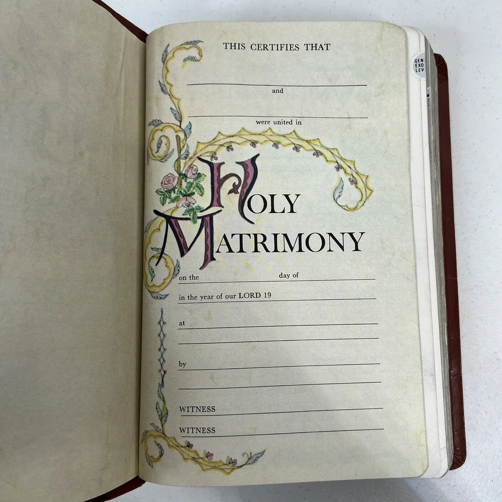 Regency KJV Holy Bible Giant Print Red Letter Reference Blunt Family Records